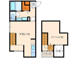 クリスタルＫ学研都市の物件間取画像